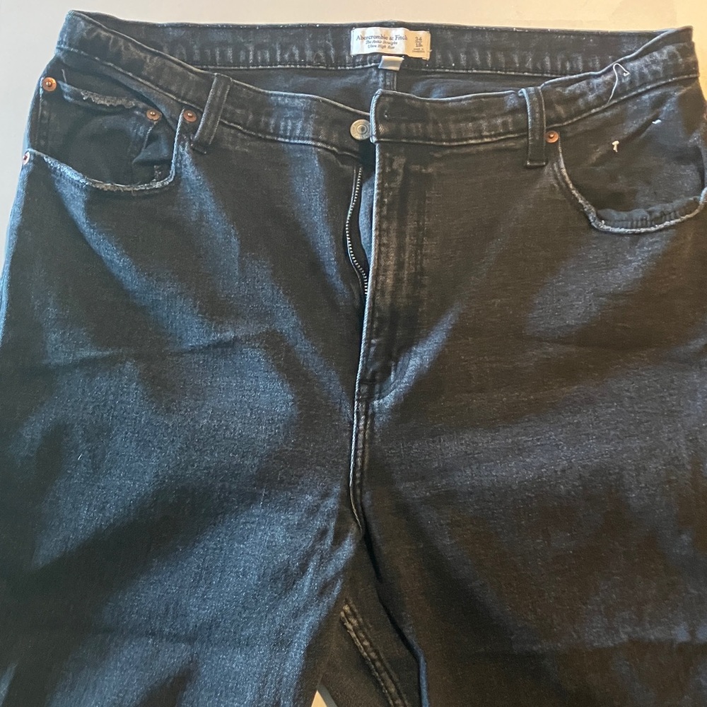 Black Jeans - Classic Straight Fit ultra high rise